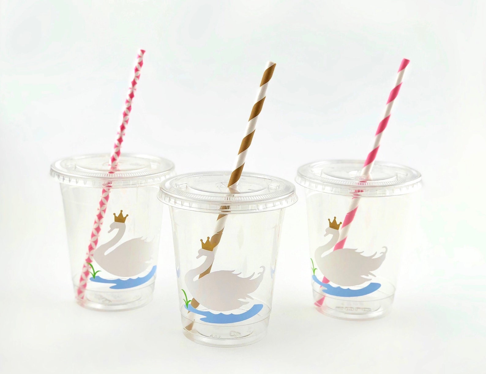 Swan Cups Swan Birthday, Swan Baby Shower, Swan Party Supplies, Swan ...