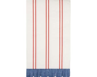 Americana gastendoekjes/servetten, 24 stuks, patriottische papieren gastendoekjes, rood-wit-blauwe feestservetten, ideaal voor zomerse feestjes.