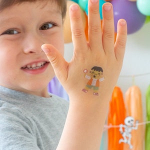18 Halloween Tattoos - Party Favors, Halloween Party Supplies, Kid&#39;s Halloween Decorations, School Halloween Party Favors, Temporary Tattoos