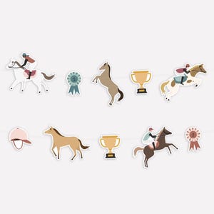 Horse Party Banner - Horse Birthday Decor, Pony Party Supplies, Horse Baby Shower, Western Cowgirl Party, Wild West Birthday, Rodeo Party