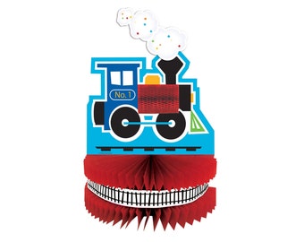 Train Party Centerpiece - Train Party Decorations, Train Decorations, Train Birthday Decorations, Train Baby Shower, Train Party Supplies