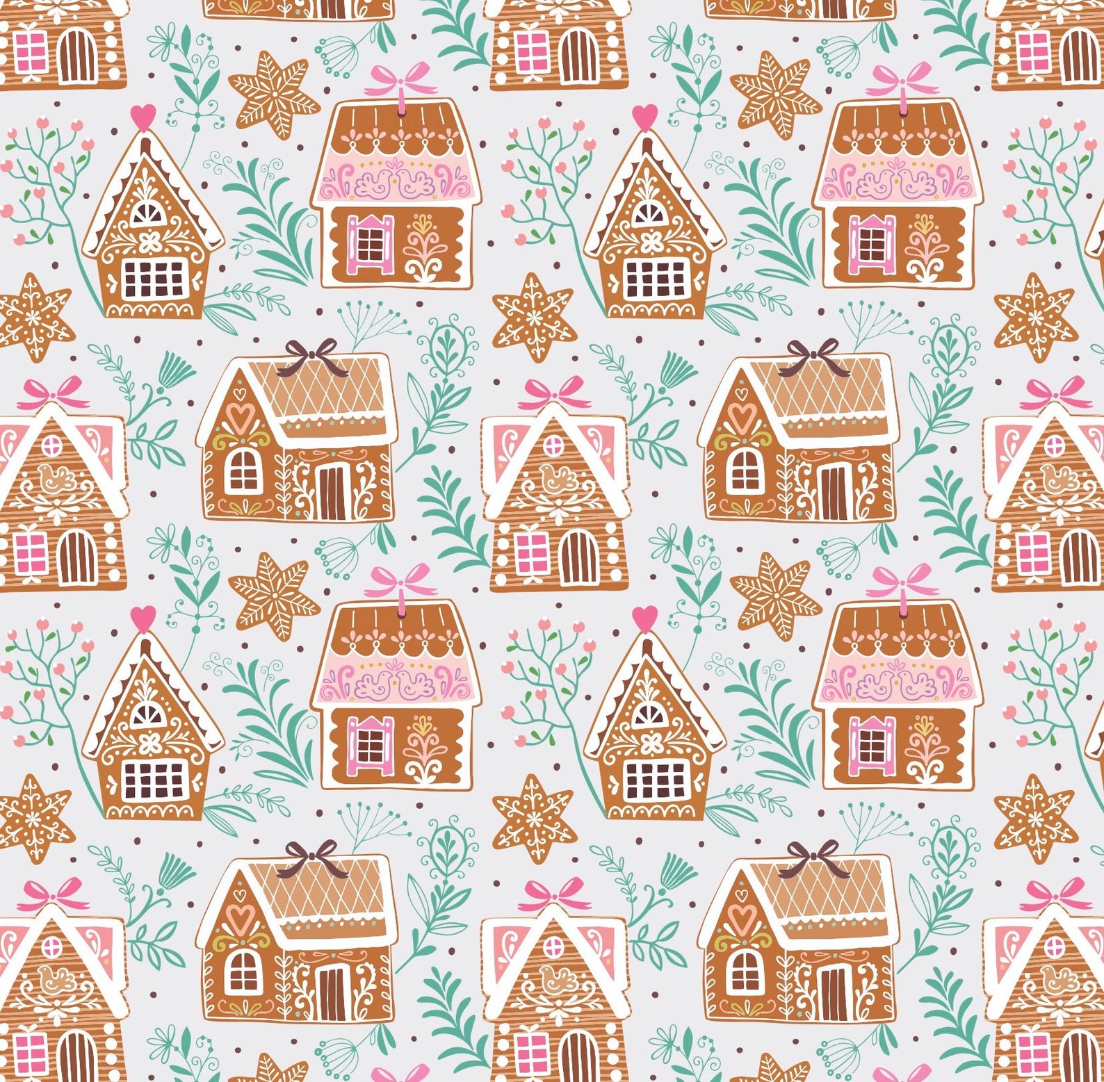 Gingerbread House Wrapping Paper Christmas Gift Wrap - Etsy