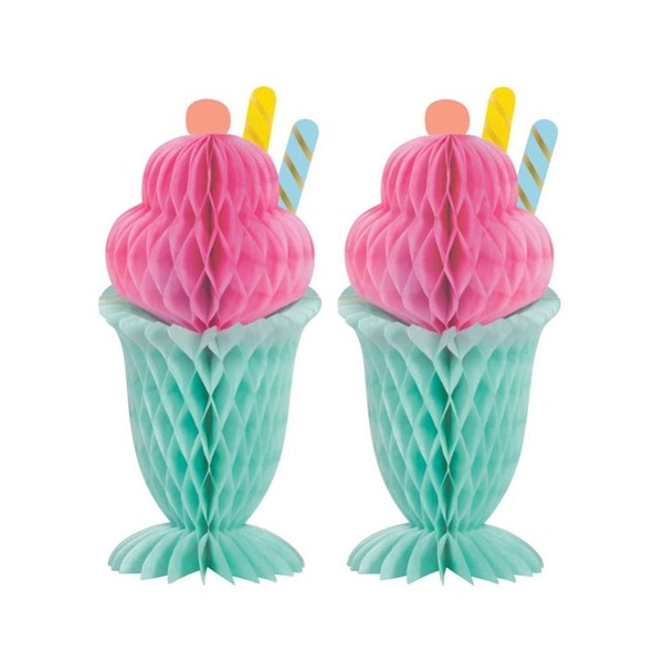 Ice Cream Party Centerpieces - Ice Cream Party Decor, Ice Cream Decorations, Ice Cream Party Decorations, Summer Birthday Decorations