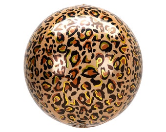 Leopard Balloon - Jungle Party Balloons, Safari Birthday Decorations, Balloon Decorations, Safari Baby Shower, Wild One Birthday Party