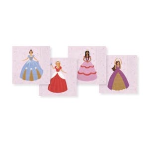 Princess Party Napkins - Princess Birthday Napkins, Princess Birthday Decorations, Princess Party Supplies, Fairytale Party Decorations