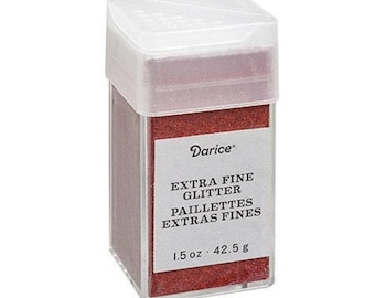 Metallic Red Extra Fine Glitter 1.5oz - Metallic Glitter, Loose Glitter, Craft Glitter, Glitter for Tumblers, Glitter for Ornaments