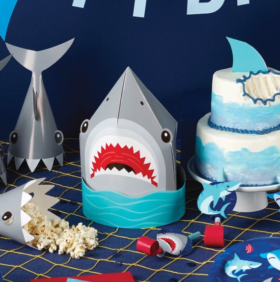 10 Pcs Shark Table Centerpiece,Honeycomb
