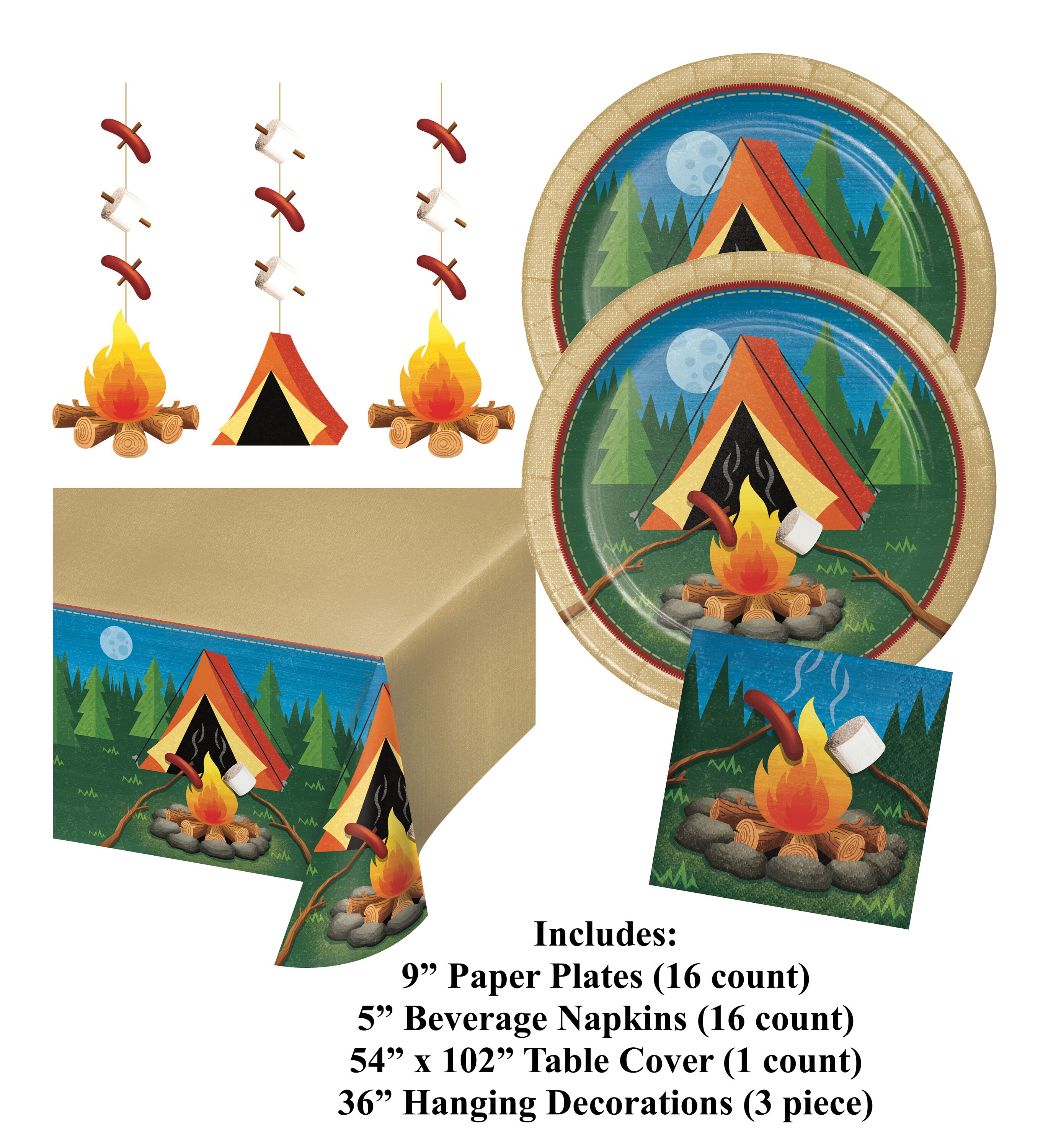 Camping Party Pack Camping Birthday Party Camping Party Etsy