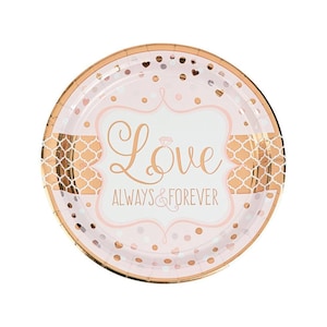 7" Bridal Shower Plates - Bachelorette Party Plates - Wedding Plates - Bachelorette Party Supplies - Engagement Party Supplies - Shower Idea