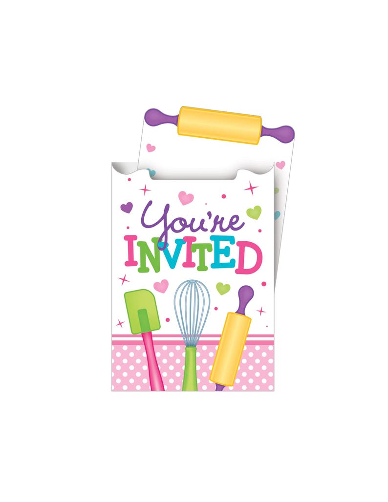 8-cooking-party-invitations-cooking-birthday-invite-chef-etsy