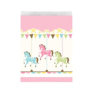 Carousel Favor Bags - Carousel Party, Carousel Birthday, Carousel Horse Party, Carousel Party Decorations, Carousel Party Supplies