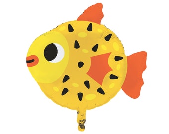 25" Visballon - Oceaanverjaardag, oceaanbabyshower, oceaanfeestdecoraties, verjaardagsversieringen, douchedecoratie, kogelvisballon