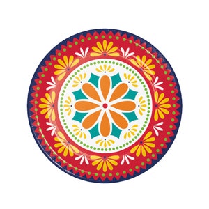 Fiesta Plates - Fiesta Party Plates, Fiesta Baby Shower, Cinco de Mayo Plates, Fiesta Party Decor, Fiesta Paper Plates, Taco Party Plates