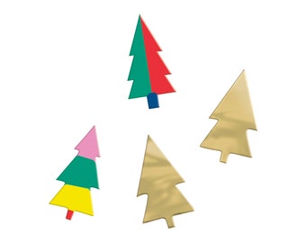 Confeti navideño: confeti festivo, decoraciones para fiestas navideñas, decoraciones para fiestas navideñas de oficina, suministros para fiestas navideñas, artículos para esparcir sobre la mesa