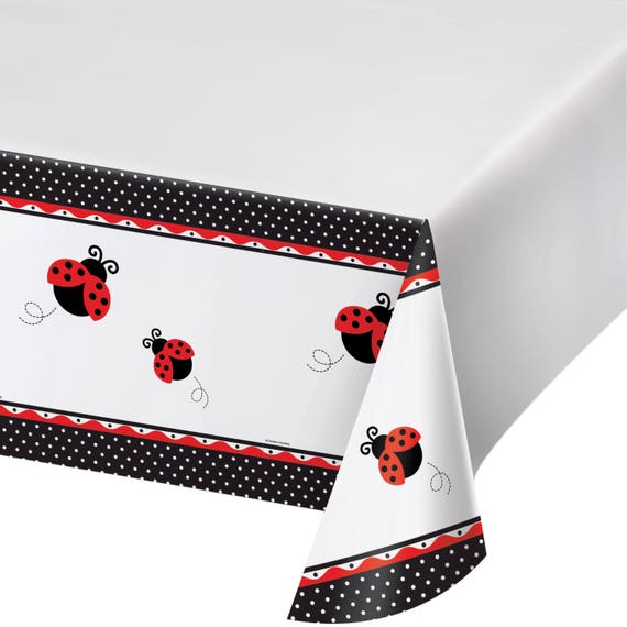 Ladybug Tablecloth Ladybug Birthday Ladybug Party Girl Etsy