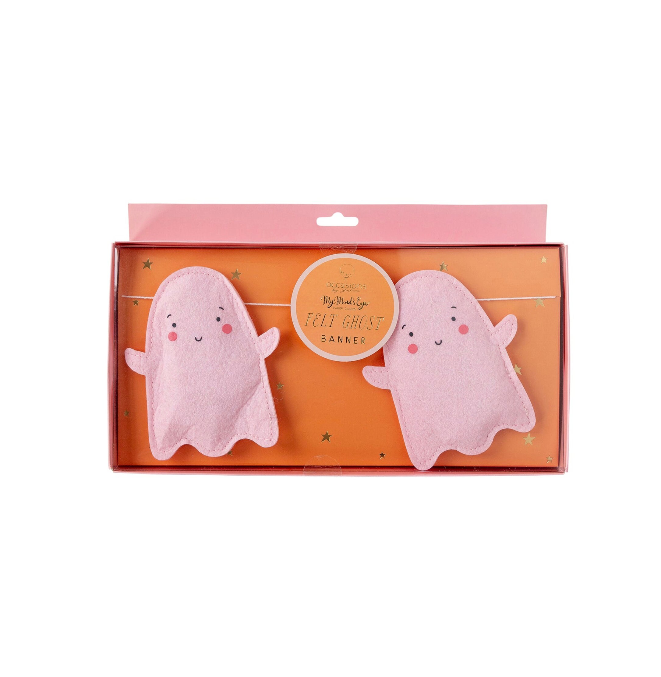Striscione fantasma rosa - Decorazioni per feste con fantasmi rosa, striscione di Halloween, articoli per compleanni Boo, decorazioni di Halloween, decorazioni spettrali per compleanni - Italia