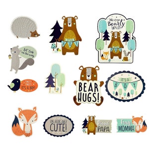 Woodland Wall Decorations - Woodland Party, Woodland Baby Shower, Woodland Boy, Bear Baby Shower, Fox Baby Shower, Woodland Animals Decor
