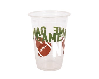 Game On Party Cups - Football Party Supplies, Sports Birthday Cups, Sports Party Decorations, Football Birthday Decorations, Football Cups