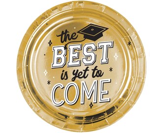 10" Graduation Plates - Graduation Party Plates, 2026 Grad Night Party, High School Graduation, 2026 Graduation Plates, Graduation Decor