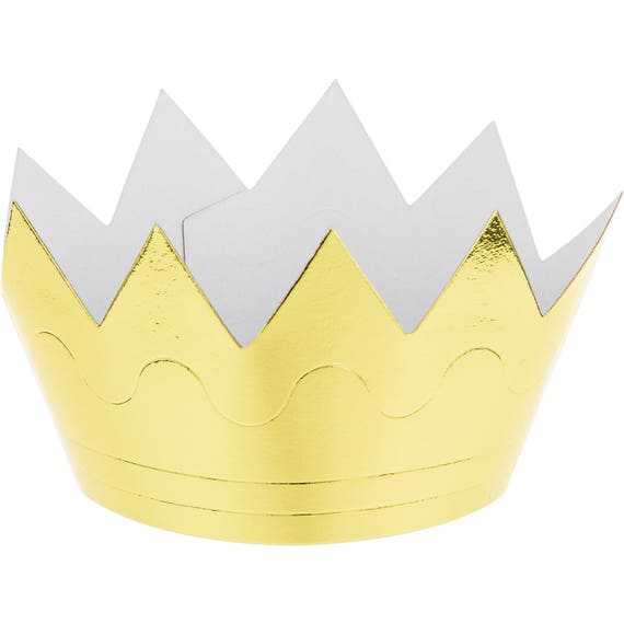 VIKSAUN 12 Pièces Chapeaux de Couronne d'or Couronne a Decorer