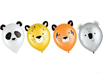 Safari Party Balloon Kit - Animal Safari Birthday Balloons, Jungle Baby Shower Decorations, Safari Balloon Decorations, Zoo Birthday Party
