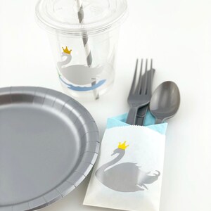 Swan Cups - Swan Baby Shower, Swan Party, Swan Party Supplies, Swan ...
