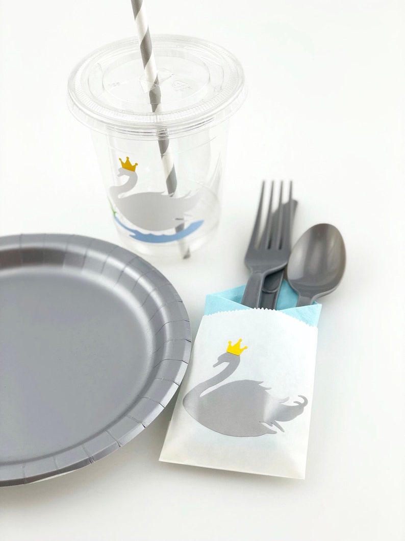 Swan Cups - Swan Baby Shower, Swan Party, Swan Party Supplies, Swan ...