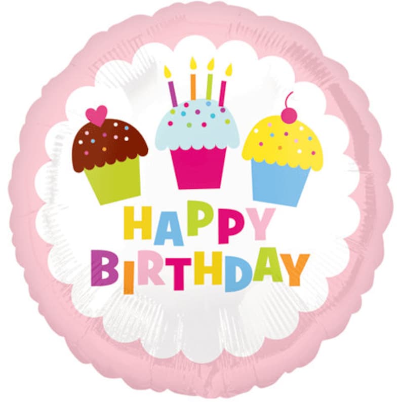 Cupcake Birthday Balloon Ice Cream Birthday Sprinkle Party Etsy