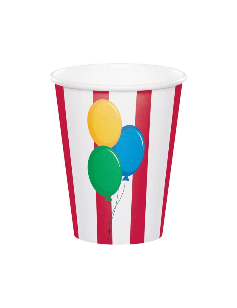 Circus Cups Circus Party Cups Circus Birthday Carnival Etsy