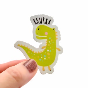 Dinosaurier Aufkleber - Aufkleber für Jungen, Computer Aufkleber, Wasserflasche Aufkleber, lustige Aufkleber, coole Aufkleber, Vinyl Aufkleber, wasserdichter Aufkleber