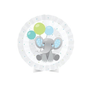 Elephant Centerpiece - Elephant Baby Shower Decorations, Elephant Birthday Decorations, Boy Baby Shower Decorations, Shower Centerpiece