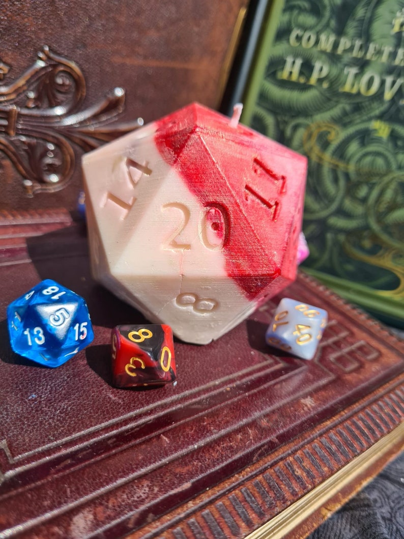 Dungeon Surprise D20 Candle Hidden Dice Collectible Dungeon Etsy UK