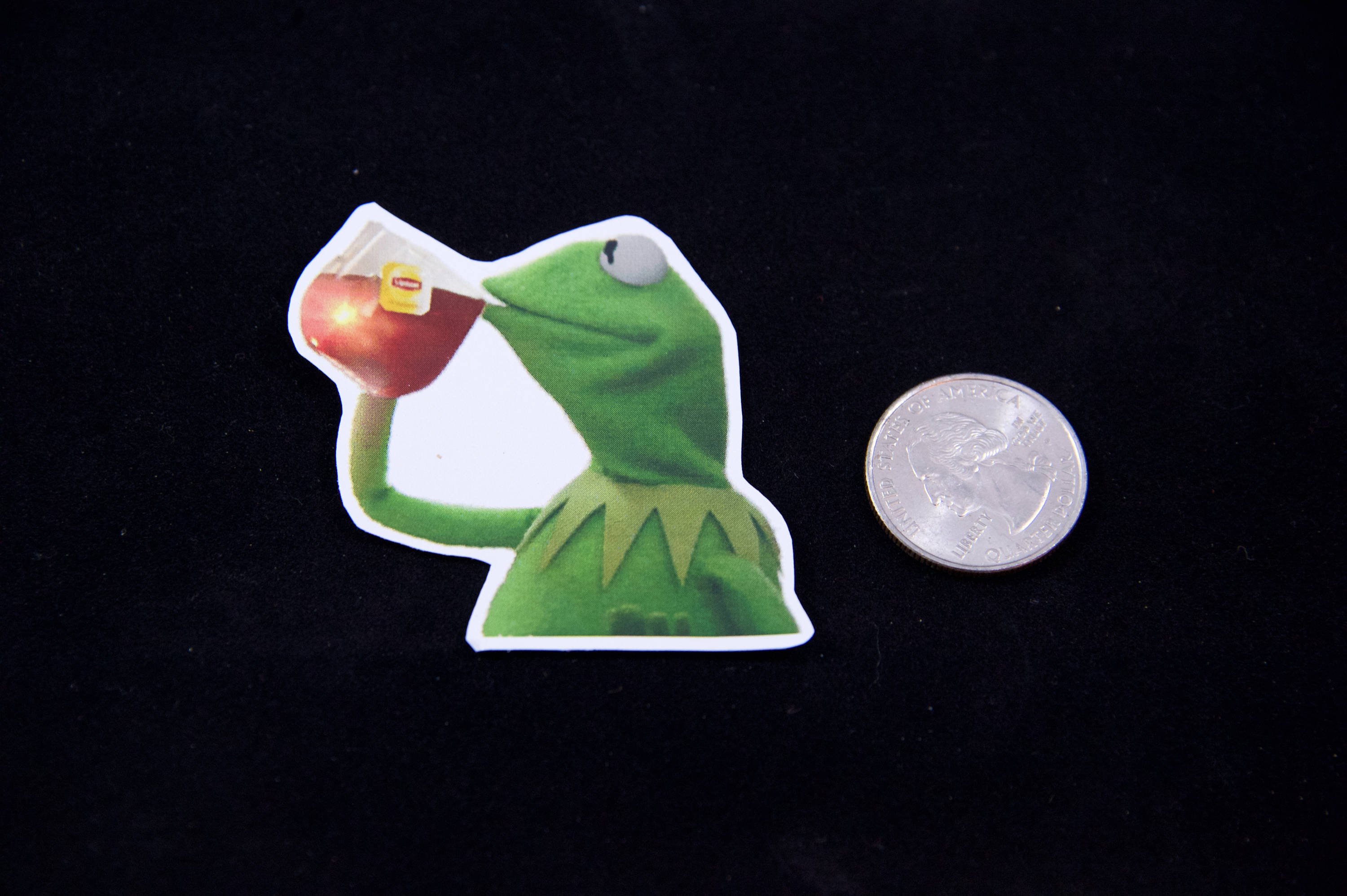 Télécharger gratuitement Images Kermit Drinking Tea Sticker Cute Tumblr Funny Stickers Etsy le plus cool salutations