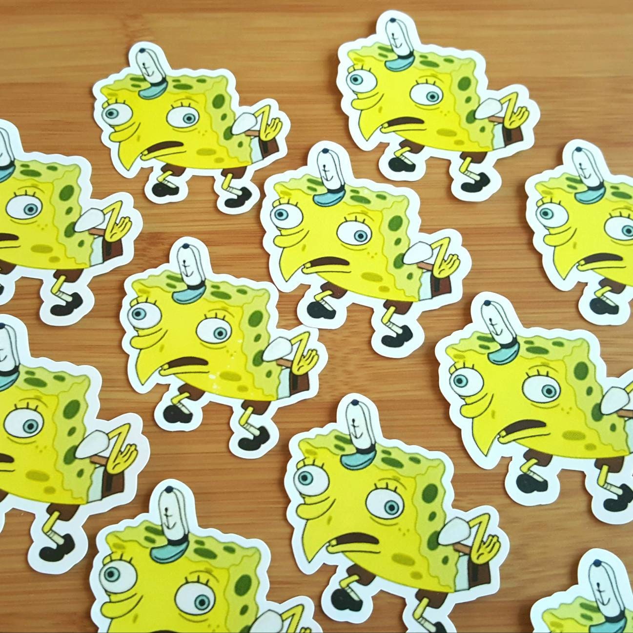 Mocking Spongebob Meme Sticker Aesthetic Tumblr Laptop Etsy
