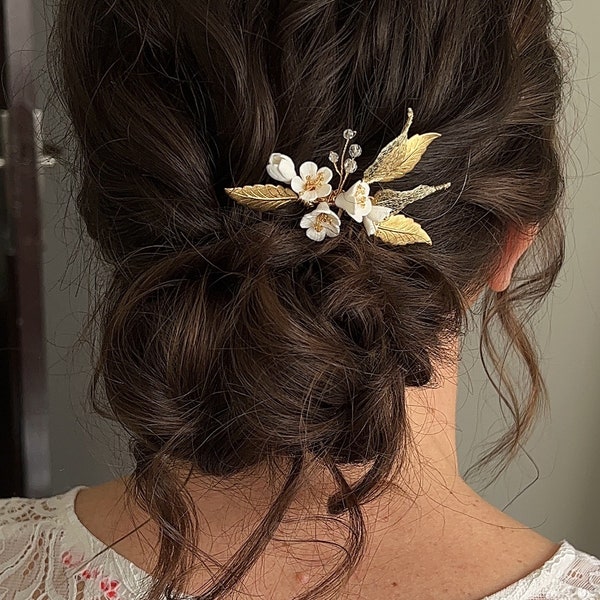 SYRIA | Bridal Hair Comb, Pearl Hair Comb