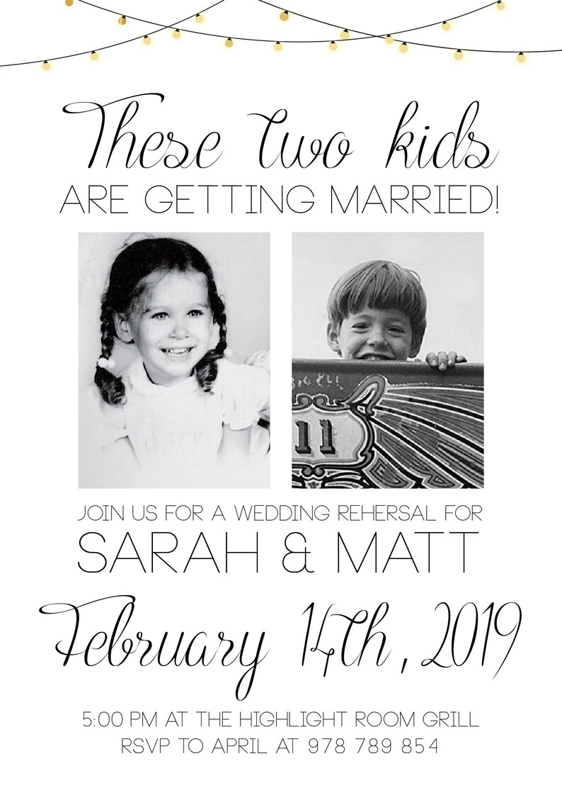 These Kids Are Getting Married Invitation Simple Modern Save | Etsy