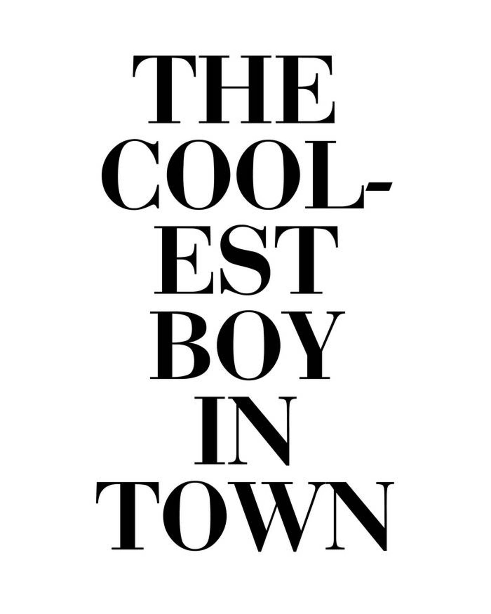 Coolest Boys poster ALL SIZES kids room wall art Etsy