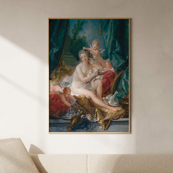 The Toilet of Venus | François Boucher | Rococo Vintage Fine Art Print, Poster, French Reproduction Painting, Home Decor Wall Art, Picture