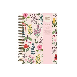 Journal, Notizblock, Notizen, Botanisch, Illustriert, Australisch, Floral, Vogel, A5 JOURNAL (liniert) - Australian Wildflowers