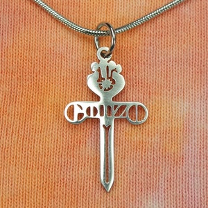 Gonzo Necklace or Earrings, Waterproof Stainless Steel Charm Pendant Chain Hunter S. Thompson Journalism Gift
