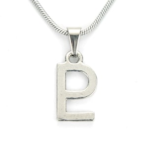 Pluto Necklace, Pluto Glyph Sign Scorpio Symbol Charm Pendant any size long chain in Jewelry Gift USA Made Antique Silver Fine Pewter nb