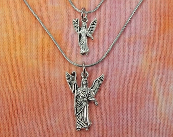 Archangel Rafael Necklace or Earrings, Arch Angel Israfil Raphael God Heals Healing Charm Pendant Gift