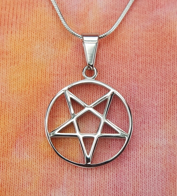 Inverted Pentacle Necklace or Earrings Pick Small or Medium Charm