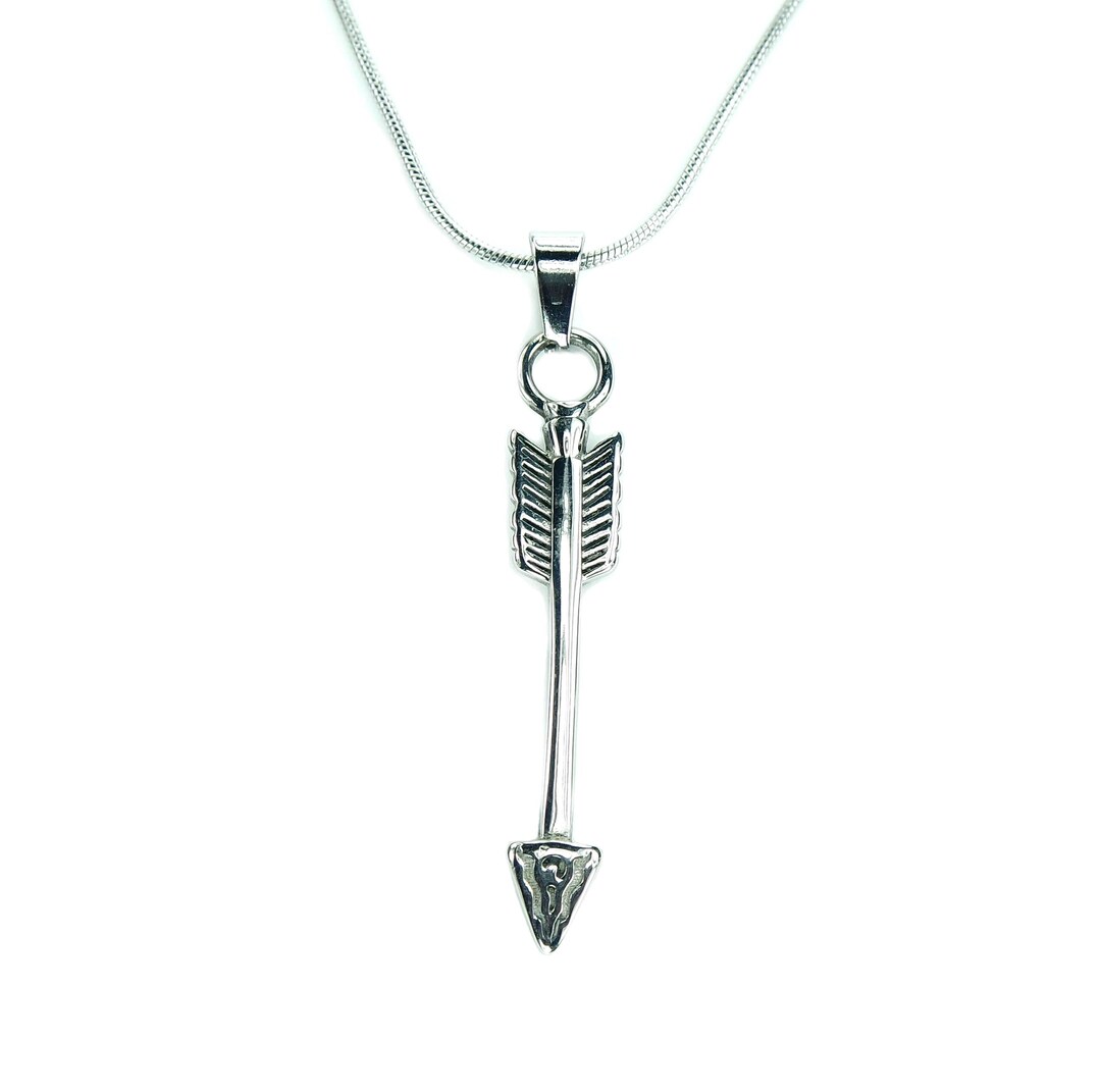 Arrow Necklace, Pure 304 Stainless Steel, Custom Long or Short Chain ...