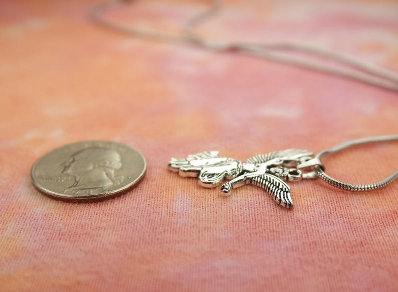 Angel of Independence Necklace, El Ángel Charm Pendant Monumento Independencia Mexico City Statue Jewelry image 3