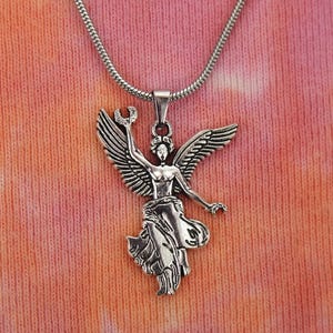 Angel of Independence Necklace, El Ángel Charm Pendant Monumento Independencia Mexico City Statue Jewelry image 11