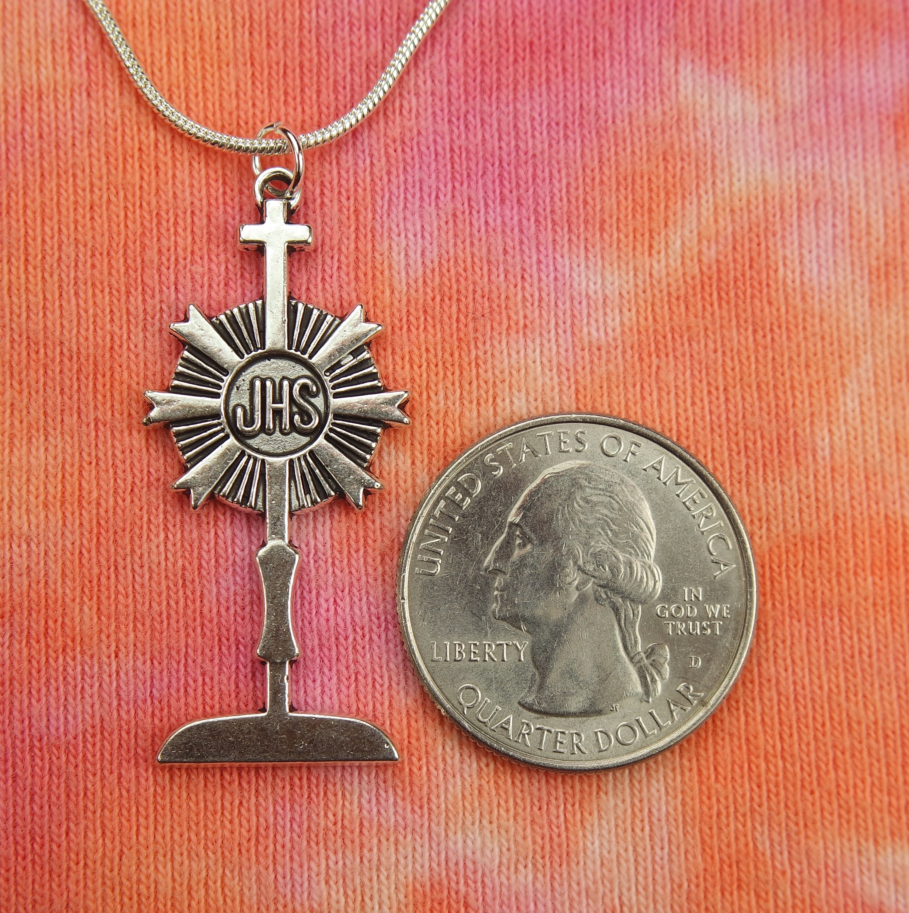 JHS Christogram Necklace Christian Symbol Charm Pendant IHC Etsy