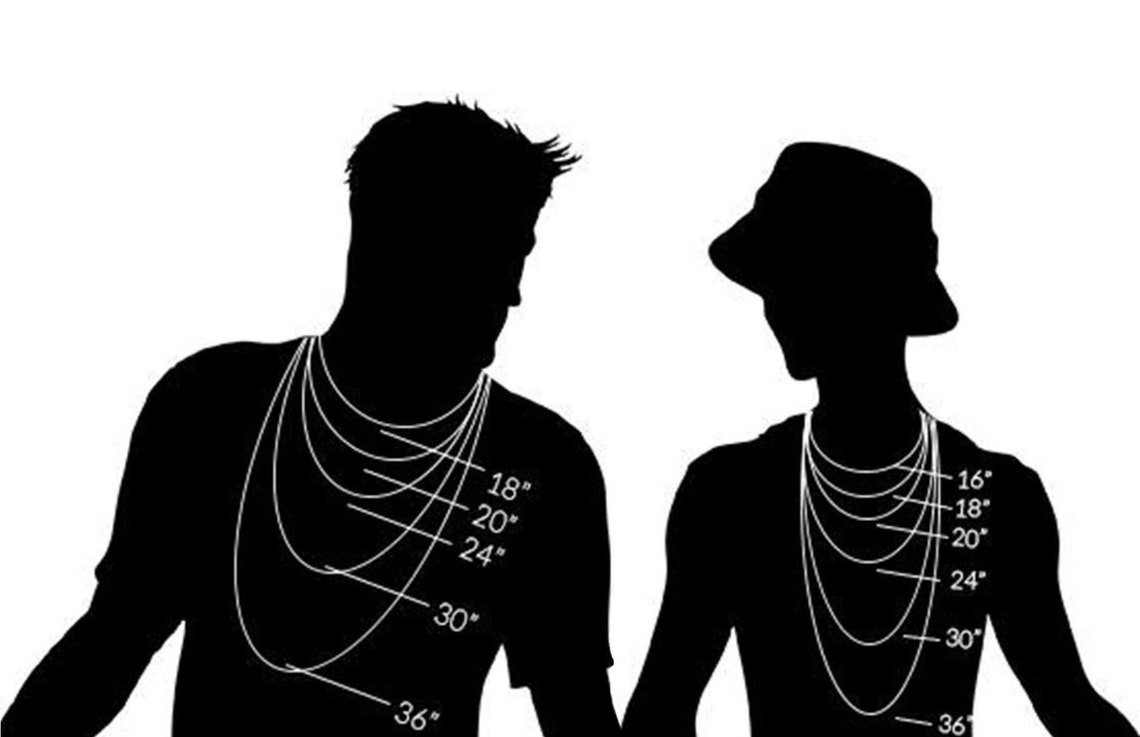 Male and Female Double Charm Necklace Pick 1650 Long Etsy