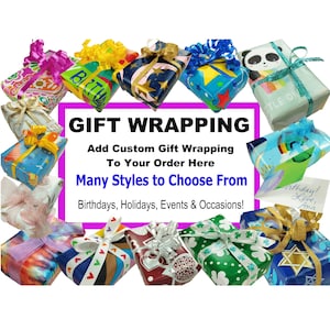GIFT WRAP SERVICE For Your Order Add On Gift Wrapping Many Choices Occasions Events Birthday Holidays Includes Jewelry Box For Your Purchase