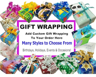 GIFT WRAP SERVICE For Your Order Add On Gift Wrapping Many Choices Occasions Events Birthday Holidays Includes Jewelry Box For Your Purchase